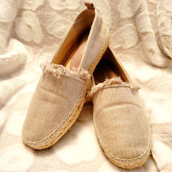 Lands' End Espadrilles Taupe Shoes size 7 - Picture 2 of 7